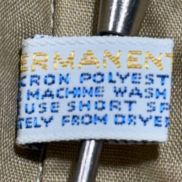 Bill Blass XL 70s Mens Khaki Long Sleeve Button-Up Shirt With Flap Pockets - Picture 7 of 12